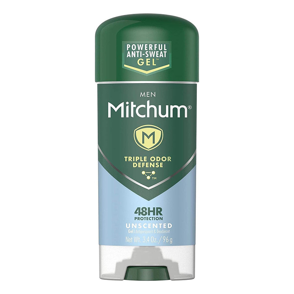 Mitchum Clear Gel Antiperspirant And Deodorant, Unscented - 3.4 Oz